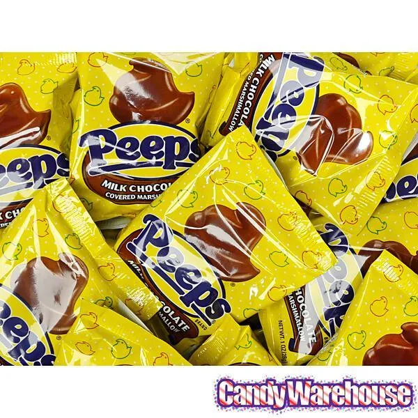 Peeps Milk Chocolate Covered Marshmallow Chicks: 24-Piece Box - Image 4