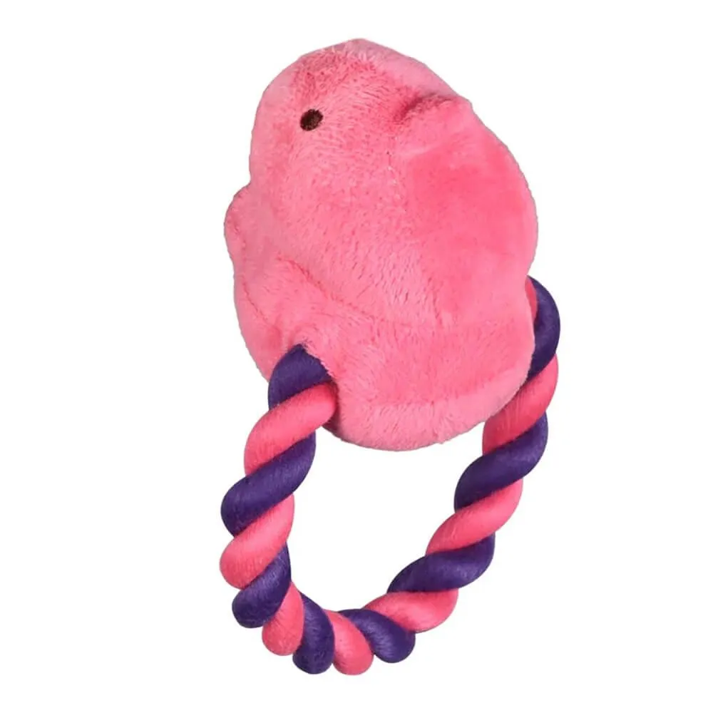 Peeps Pink Chick Rope Pull Toy - Image 2