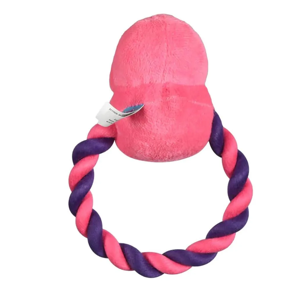 Peeps Pink Chick Rope Pull Toy - Image 3