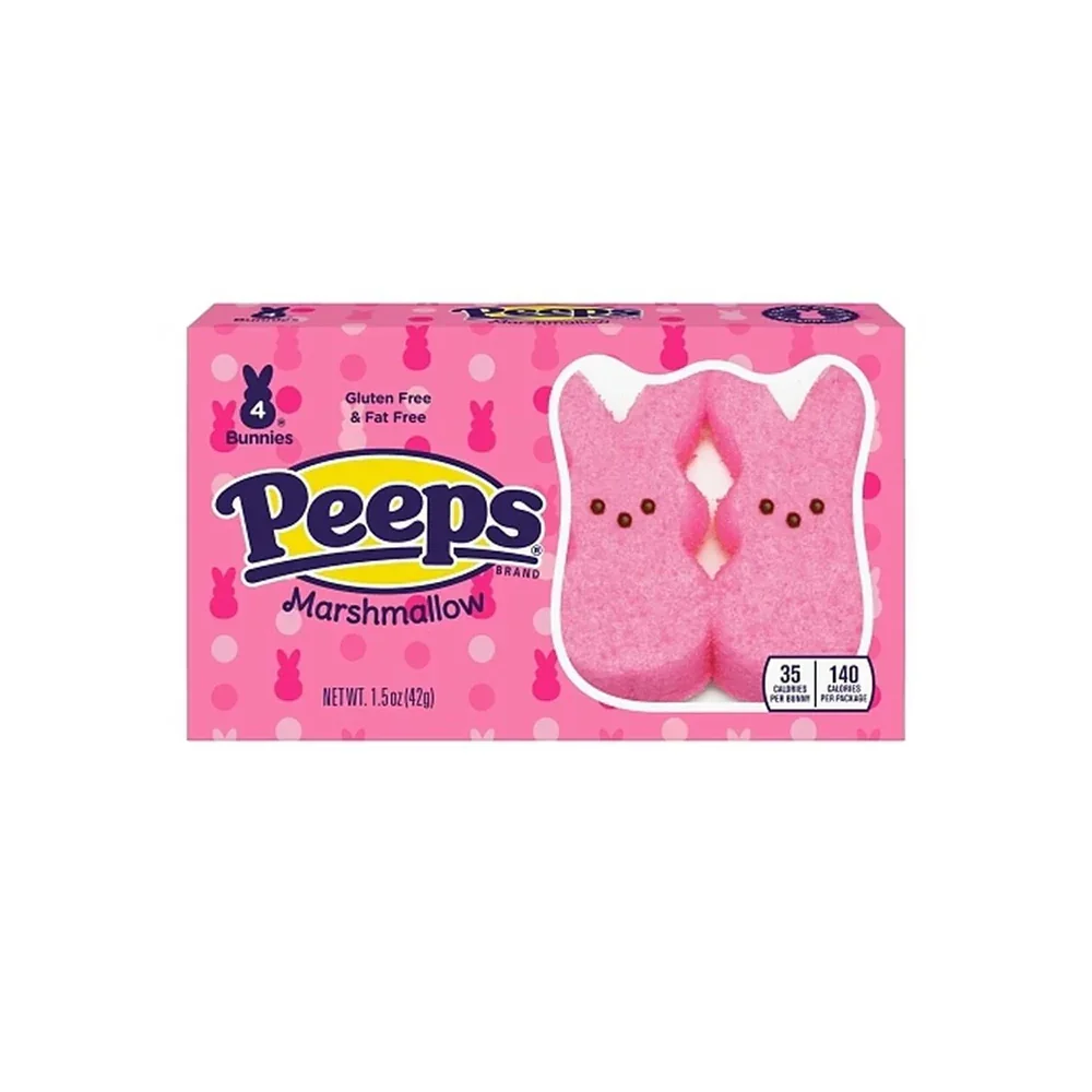 Peeps Pink Marshmallow Bunnies: 24-Piece Case
