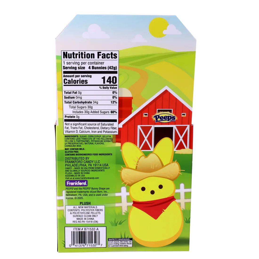 Peeps Plush Bunny Gift Set - Farm House: 6-Piece Case - Image 4