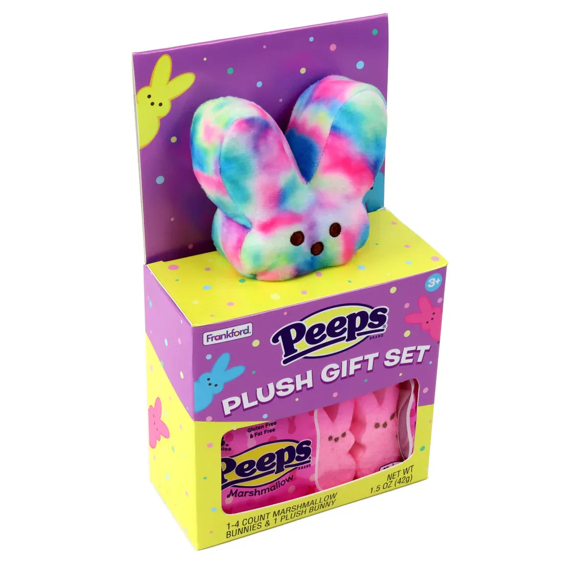 Peeps Plush Bunny Gift Set - Tie Dye: 6-Piece Case - Image 3