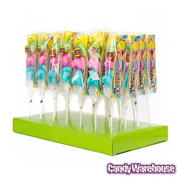 Peeps Rainbow Marshmallow Chicks Pops: 28-Piece Box - Image 5