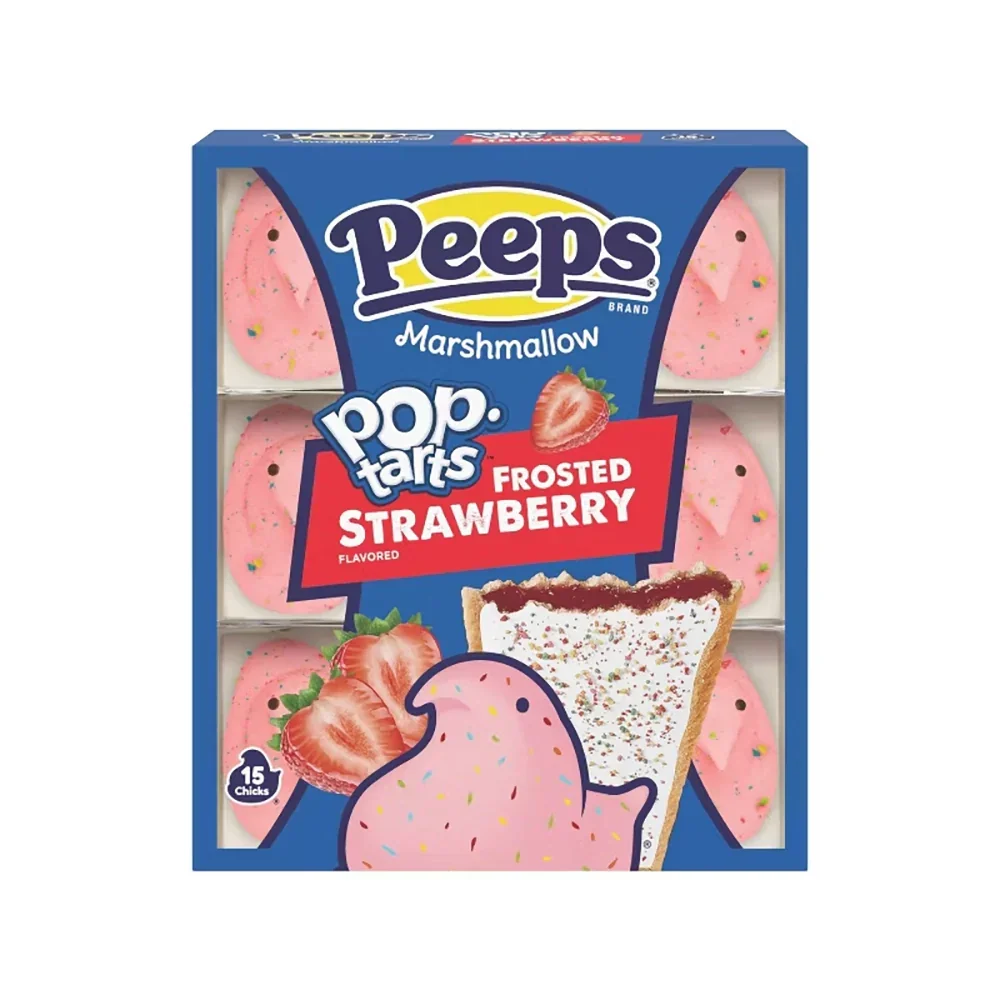 Peeps Strawberry Pop-Tarts Flavored Marshmallow Chicks: 15-Piece Pack