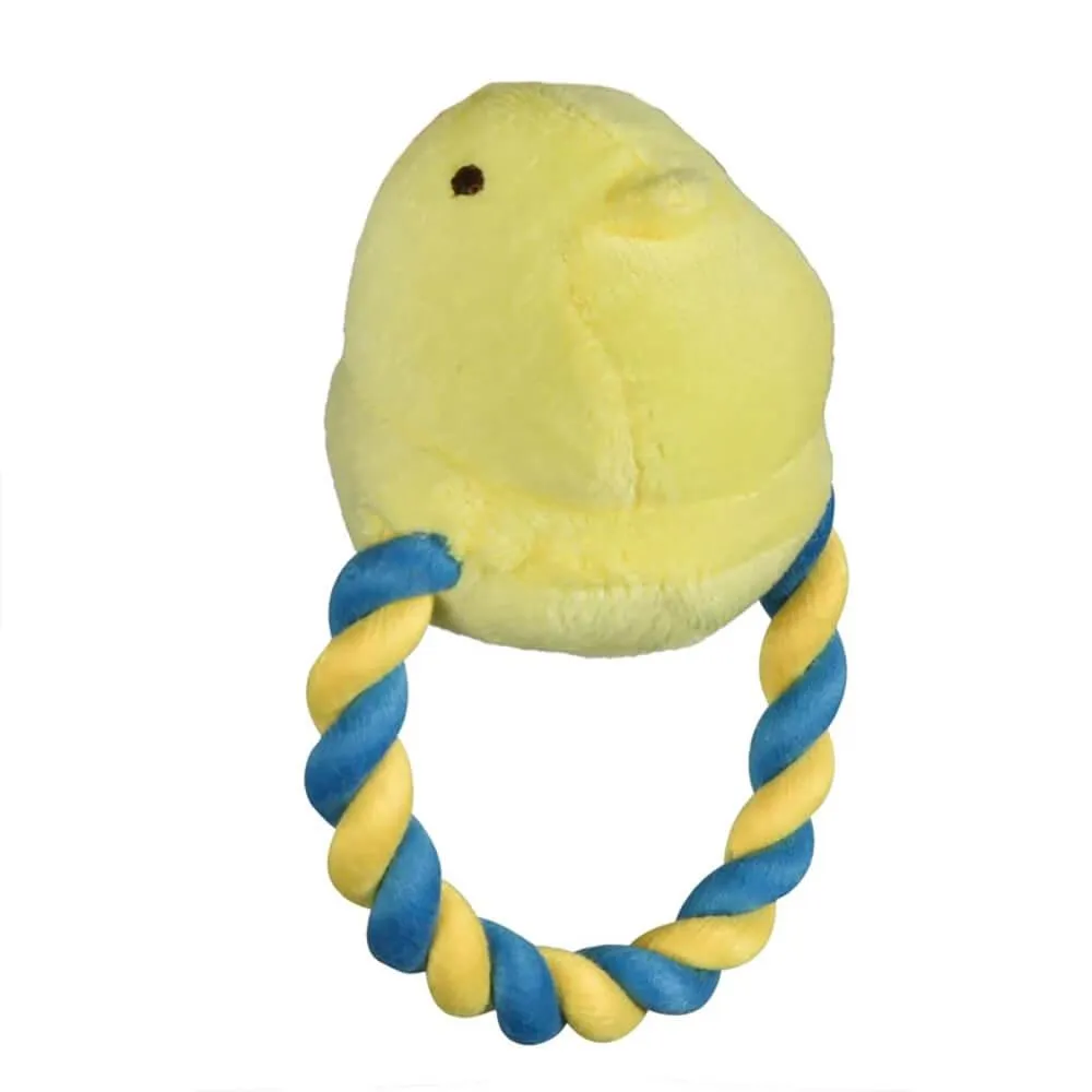 Peeps Yellow Chick Rope Pull Toy - Image 2
