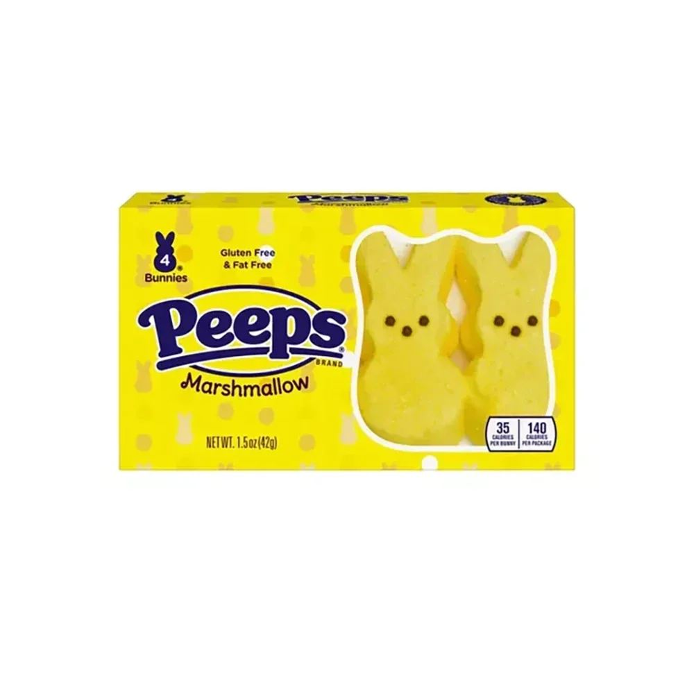 Peeps Yellow Marshmallow Bunnies: 24-Piece Case