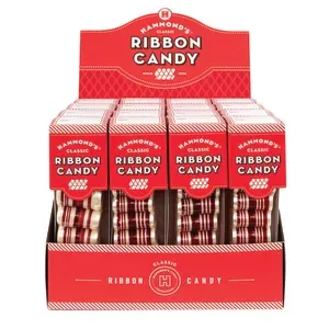 Peppermint Christmas Ribbon Candy Gift Packs: 16-Piece Box