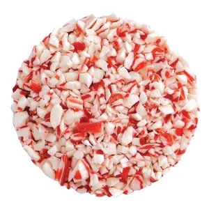 Peppermint Crumble Crushed Hard Candy - Red and White: 15LB Case