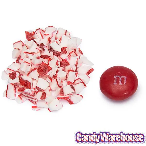 Peppermint Crumble Crushed Hard Candy - Red and White: 15LB Case - Image 2