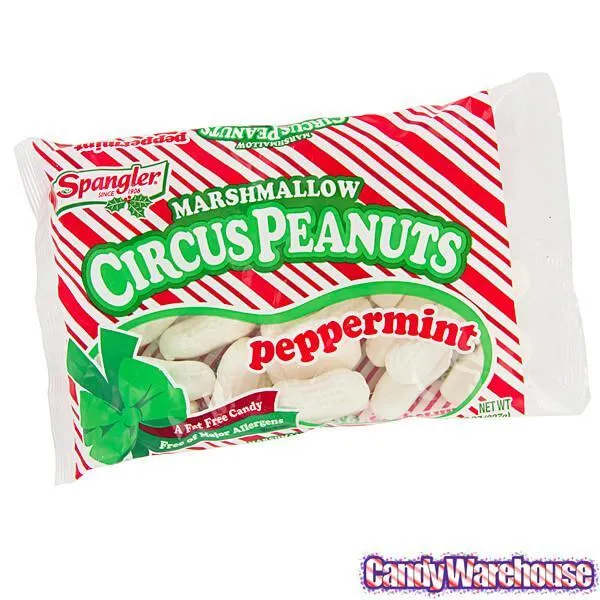Marshmallow Circus Peanuts - Peppermint: 8-Ounce Bag - Image 2