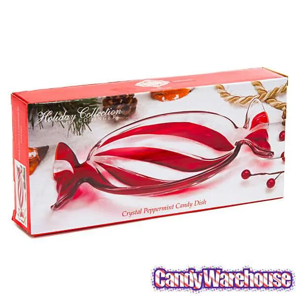 Peppermint Oval Crystal Candy Dish - Image 2