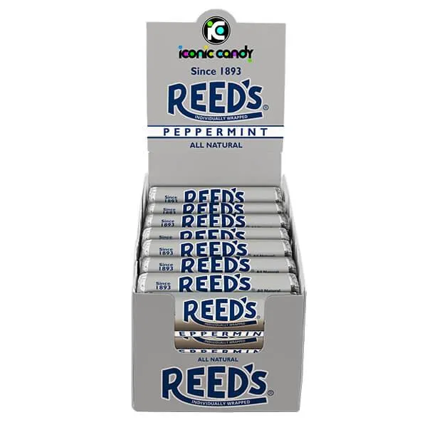 Reed's Hard Candy Rolls - Peppermint: 24-Piece Box - Image 4