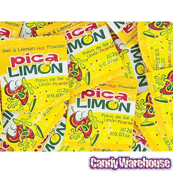 Pica Limon Salt & Lemon Spicy Powder Packs: 100-Piece Bag - Image 3