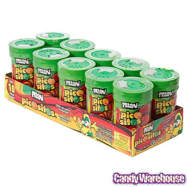 Pelon Pico Sitos Candy Powder Dispensers: 10-Piece Tray - Image 2