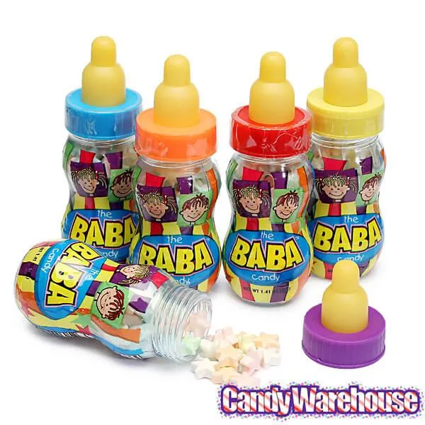 The BaBa Candy Filled Baby Bottles Jumbo Container - Pink - Image 3