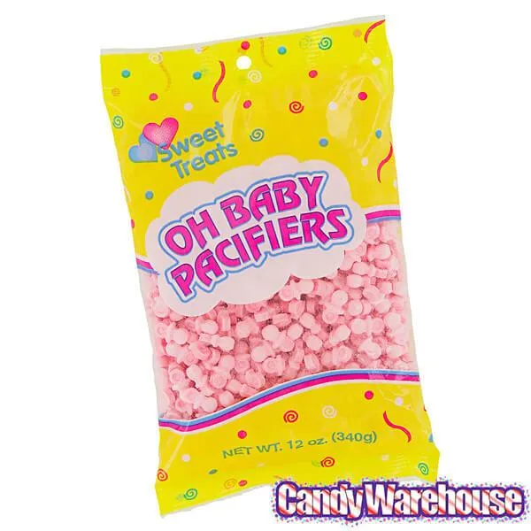 Pink Baby Pacifiers Candy: 12-Ounce Bag - Image 3