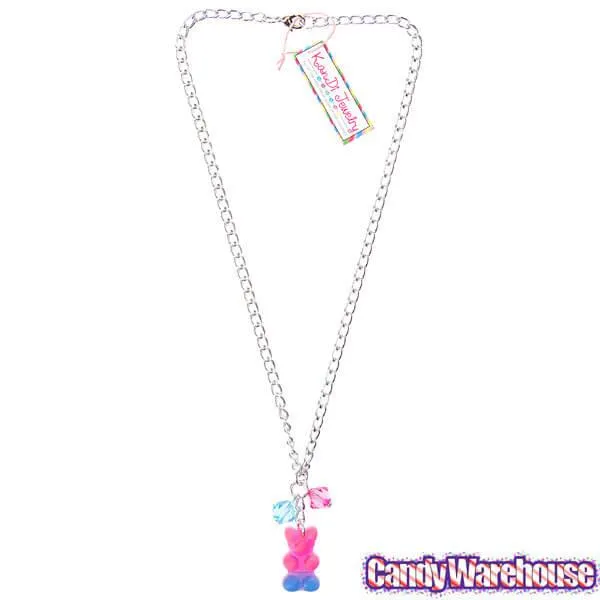 Gummy Bear Necklace - Pink and Blue - Image 2