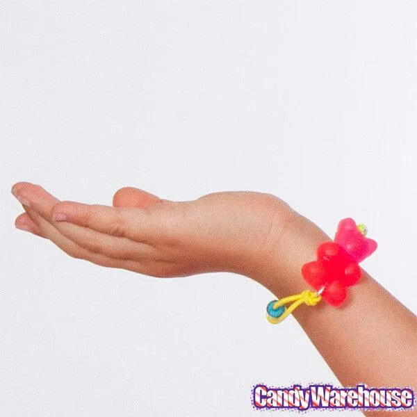 Giant Gummy Bear Elastic Bracelet - Pink - Image 2