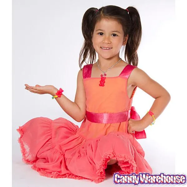 Giant Gummy Bear Necklace - Pink - Image 2