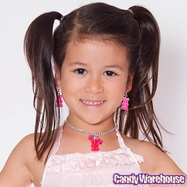 Gummy Bear Necklace - Pink - Image 4