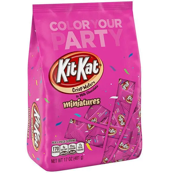 Kit Kat Miniatures Candy - Pink: 55-Piece Bag - Image 4