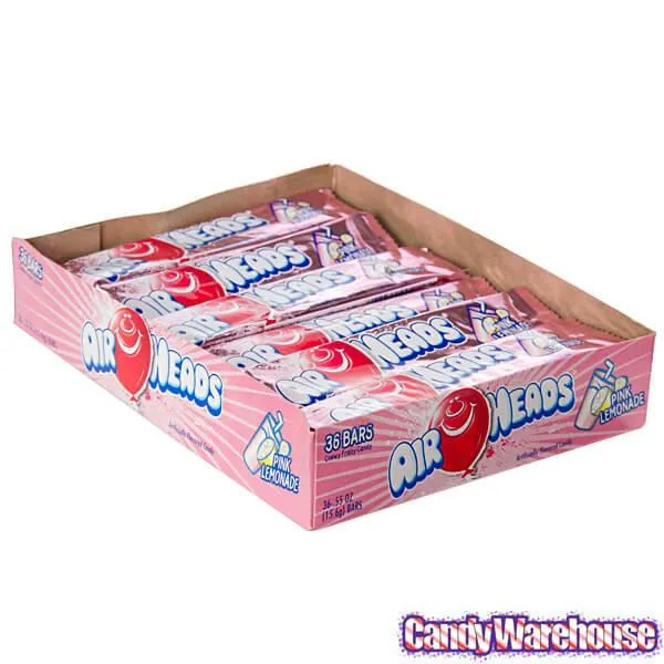 AirHeads Taffy Candy Bars - Pink Lemonade: 36-Piece Box - Image 3
