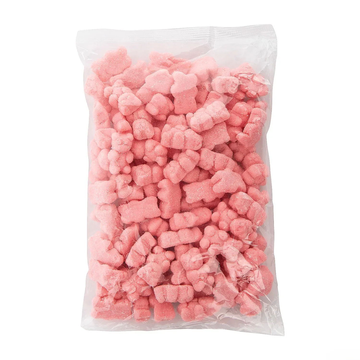 Pink Strawberry Sugar Coated Gummy Teddy Bears: 1LB Bag - Image 2