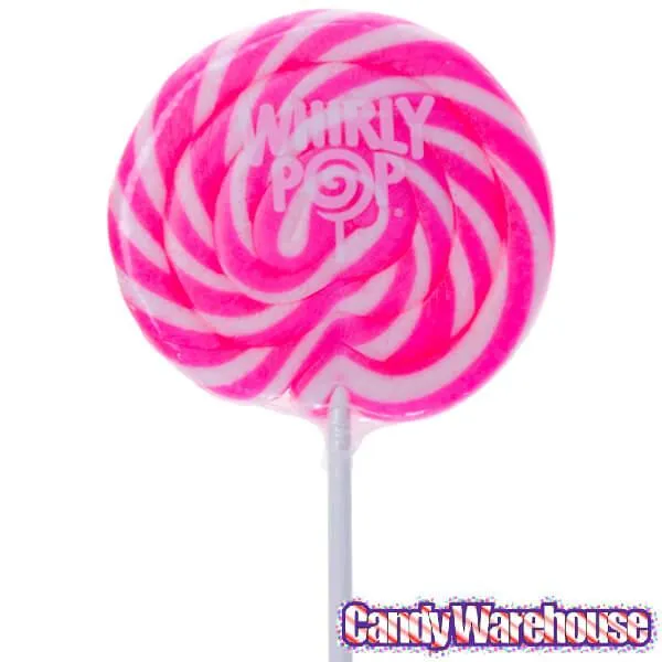 Whirly Pop 1.5-Ounce Swirl Suckers - Hot Pink: 24-Piece Display - Image 2
