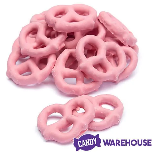 Pink Yogurt Covered Mini Pretzels: 9-Ounce Tub - Image 2