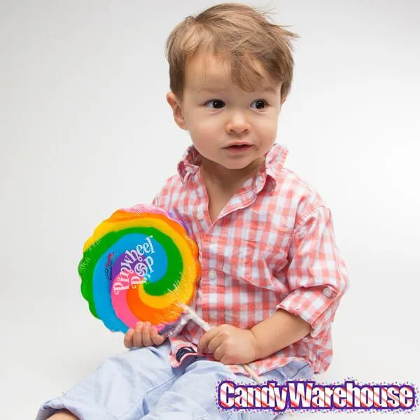 Pinwheel Pop 12-Ounce Psychedelic Swirl Suckers - Rainbow: 2-Piece Box - Image 3