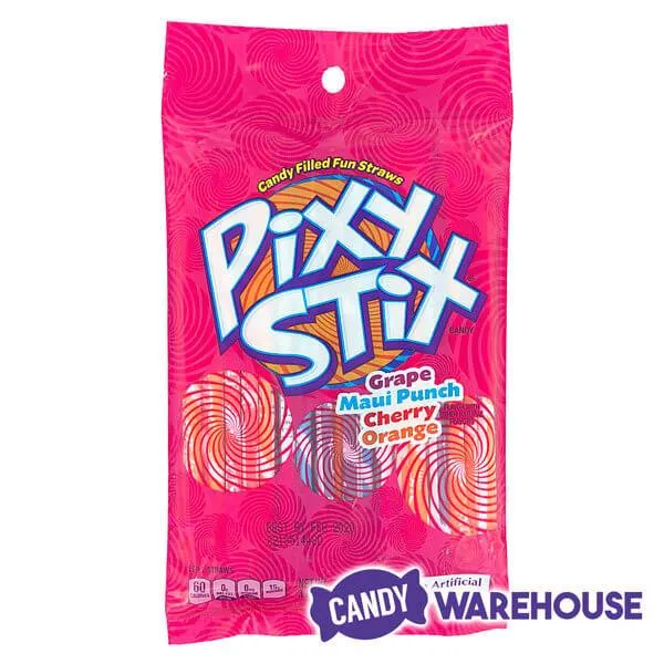 Pixy Stix Candy Powder Straws 4-Ounce Bags: 12-Piece Box - Image 4