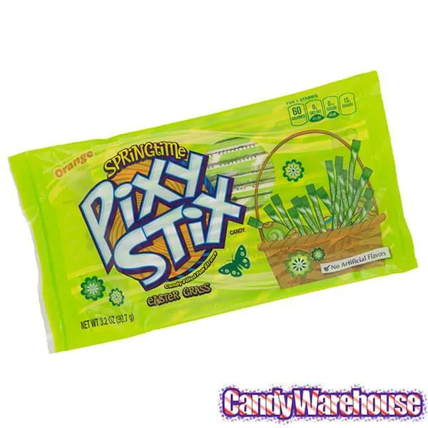 Pixy Stix Easter Grass Candy Powder Straws: 35-Piece Bag - Image 4