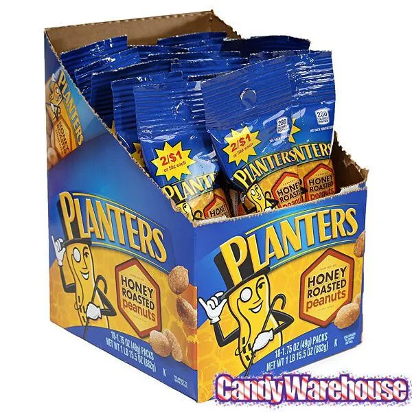 Planters Honey Roasted Peanuts 1.75-Ounce Bags: 18-Piece Box - Image 6