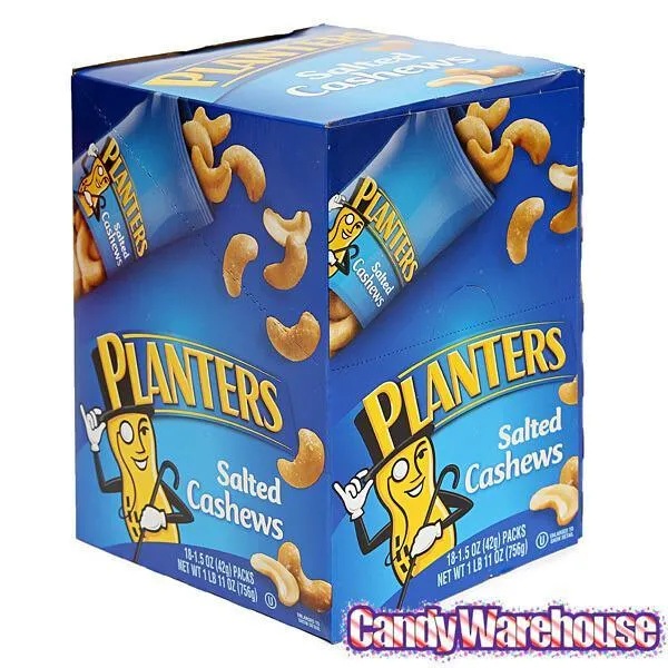 Planters Salted Cashews 1.5-Ounce Bags: 18-Piece Box - Image 7