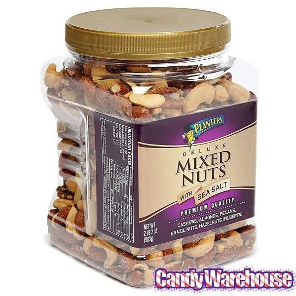Planters Salted Deluxe Mixed Nuts: 34-Ounce Tub - Image 3