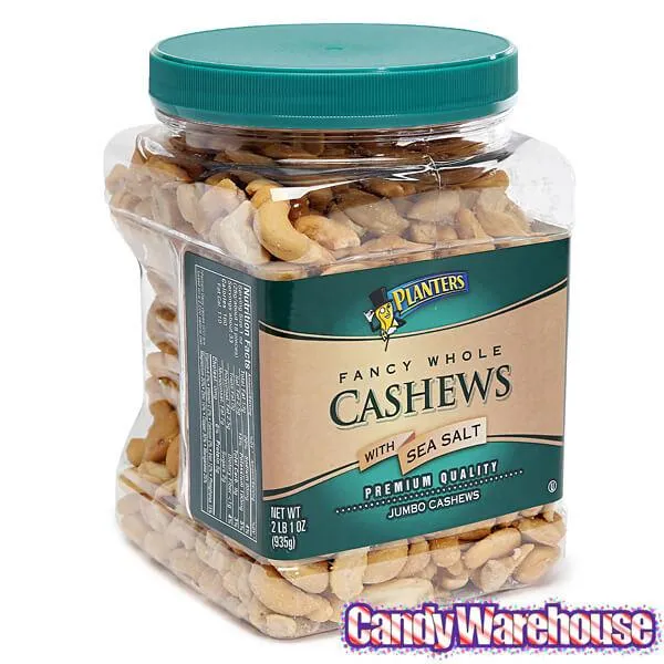 Planters Salted Fancy Whole Jumbo Cashews: 2LB Tub - Image 5