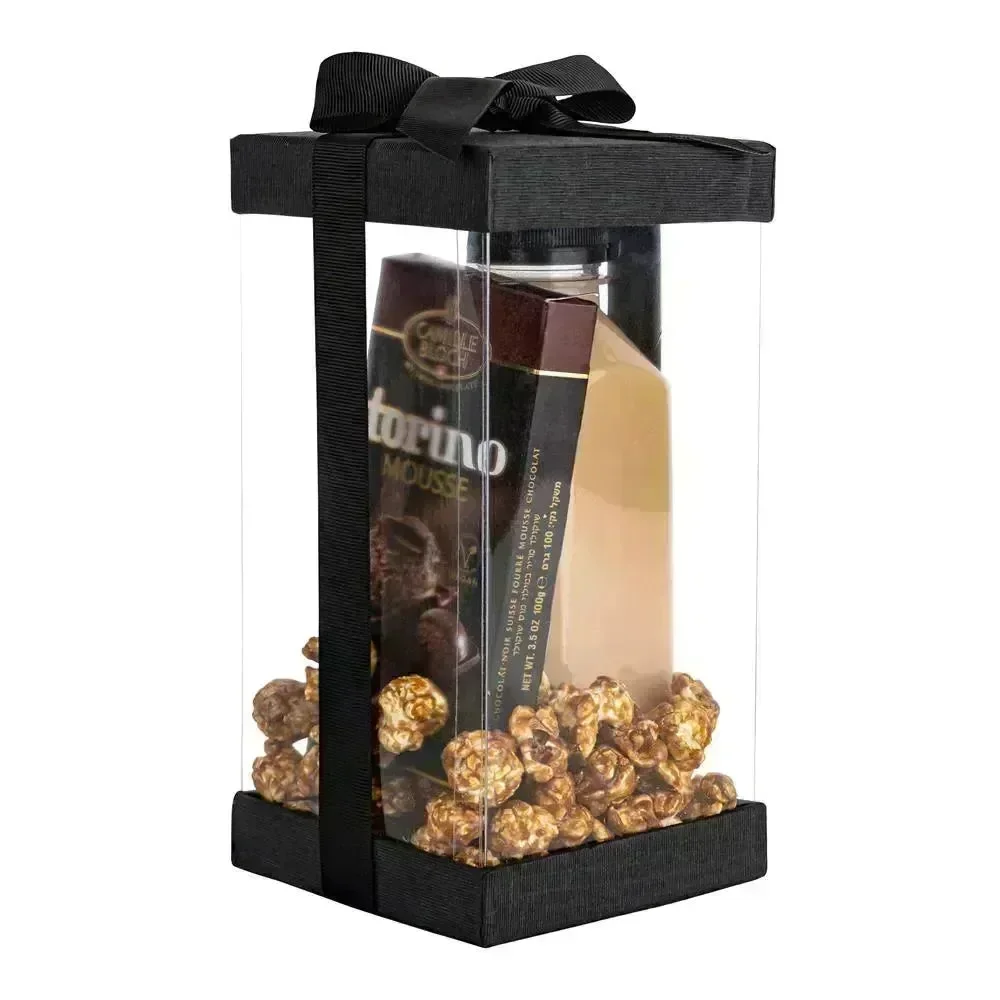 Plastic Gift Boxes 6 Pack Black 8X4X4" - Image 2