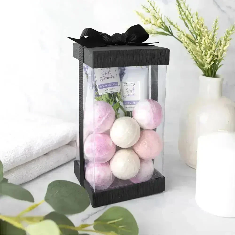 Plastic Gift Boxes 6 Pack Black 8X4X4" - Image 6