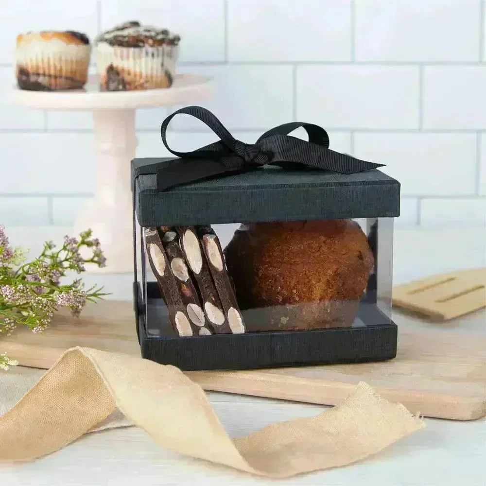 Plastic Gift Boxes Elegant Party Favor Black 5X4X3.5 - Image 5