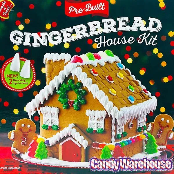Pre-Built Gingerbread House Kit Gift Box - Image 4
