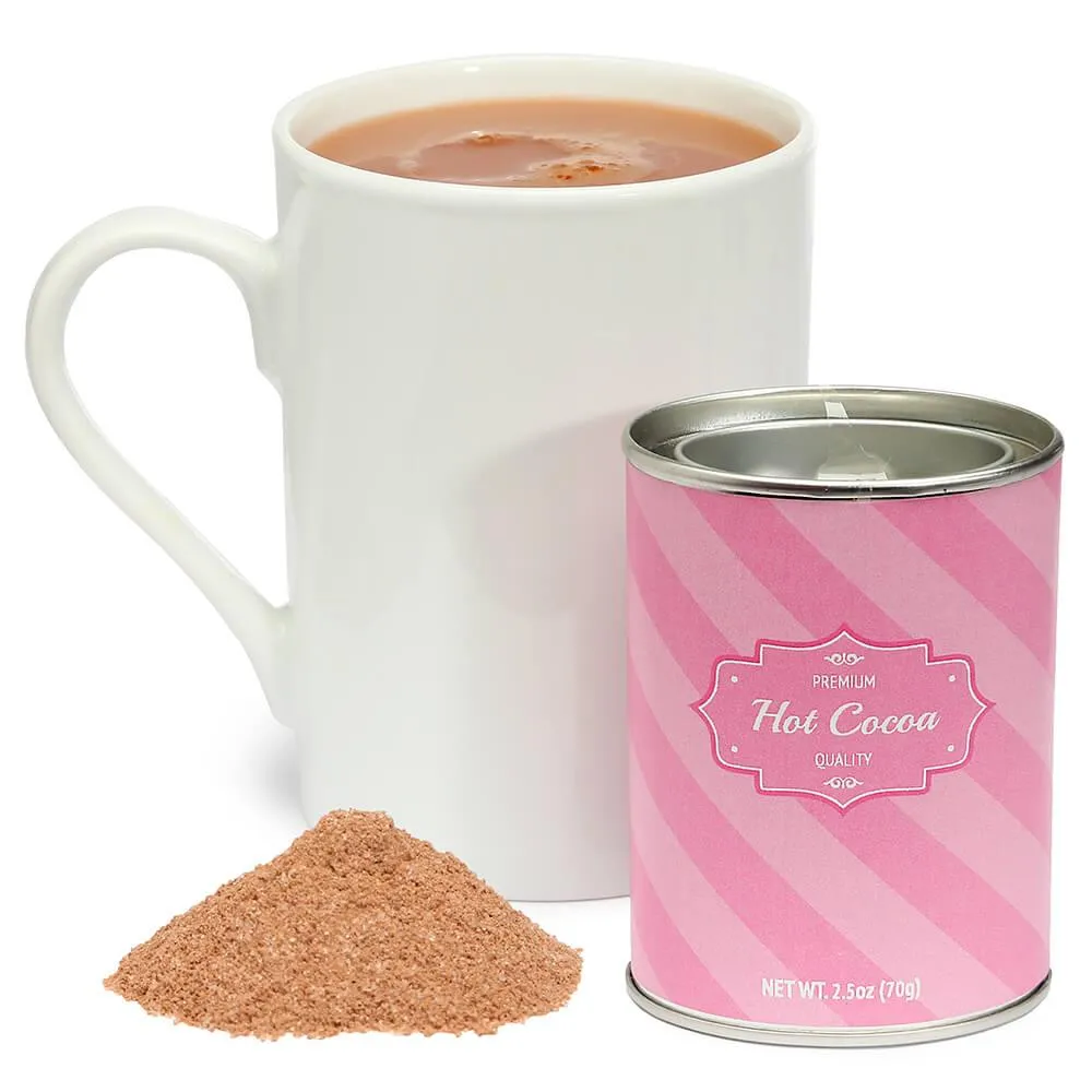 Premium Hot Chocolate Powder - Pink Tins: 6-Piece Box