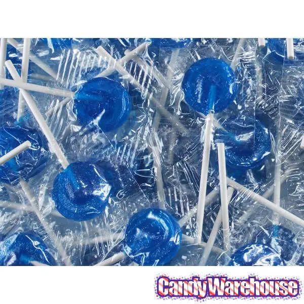 Primrose Blue Raspberry Lollipops: 5LB Bag - Image 2