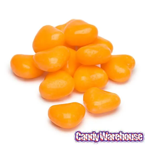 Primrose Tiny Candy Hearts - Orange: 5LB Bag - Image 2