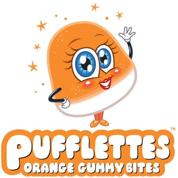 Pufflettes Gummy Bites - Orange: 5LB Bag - Image 2