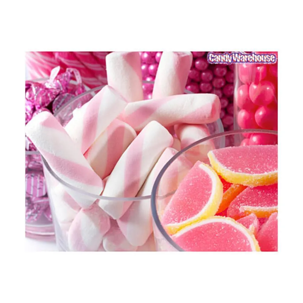 Puffy Poles Jumbo Marshmallow Twists - Strawberry: 1LB Bag - Image 5