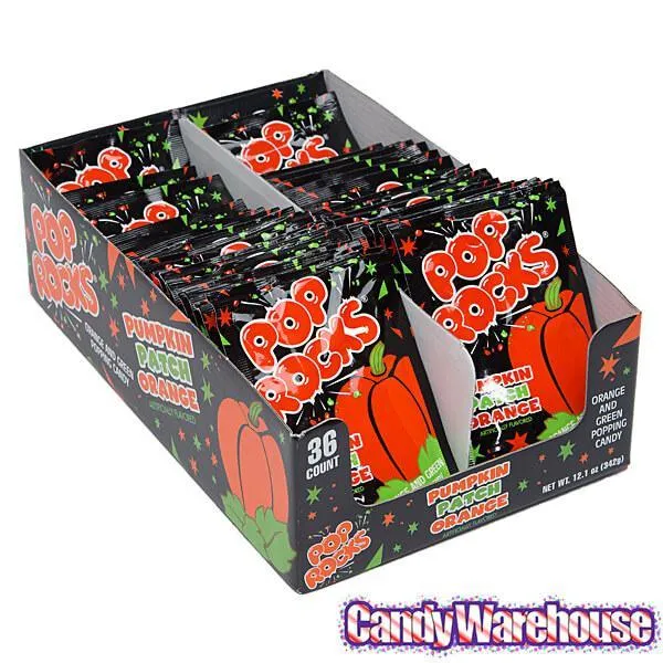 Pumpkin Patch Pop Rocks Candy Packs: 36-Piece Box - Image 4