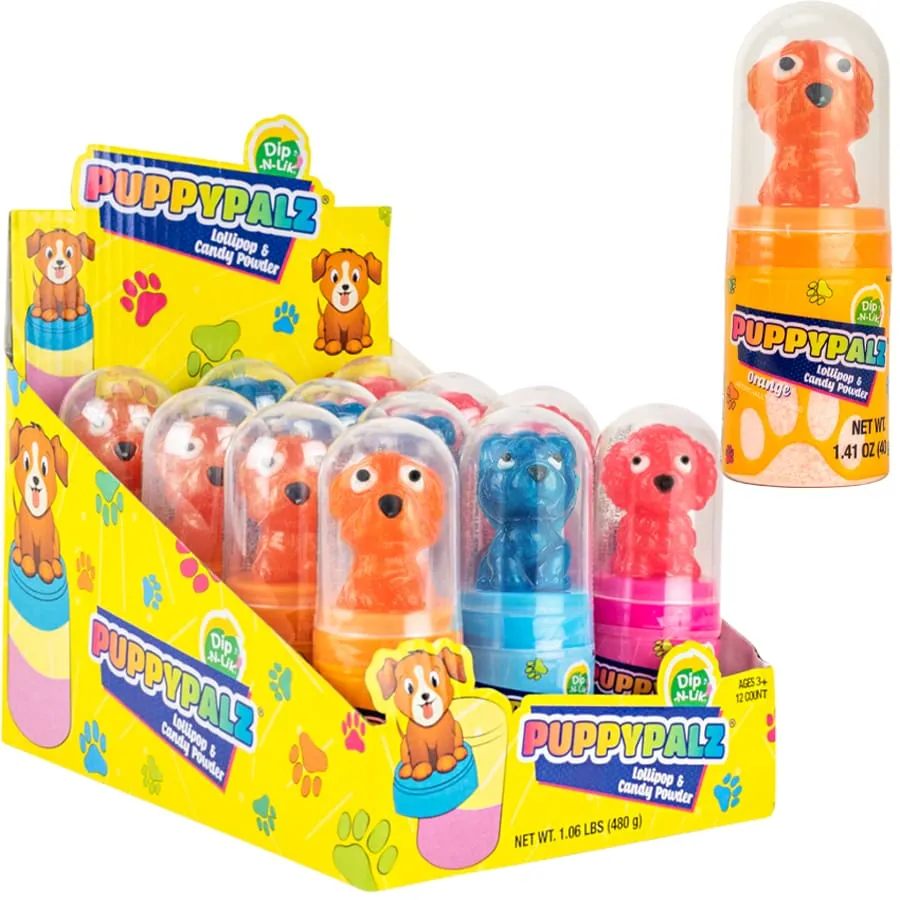 Puppy Palz Dip-N-Lik Lollipop Candy: 12-Piece Display - Image 2