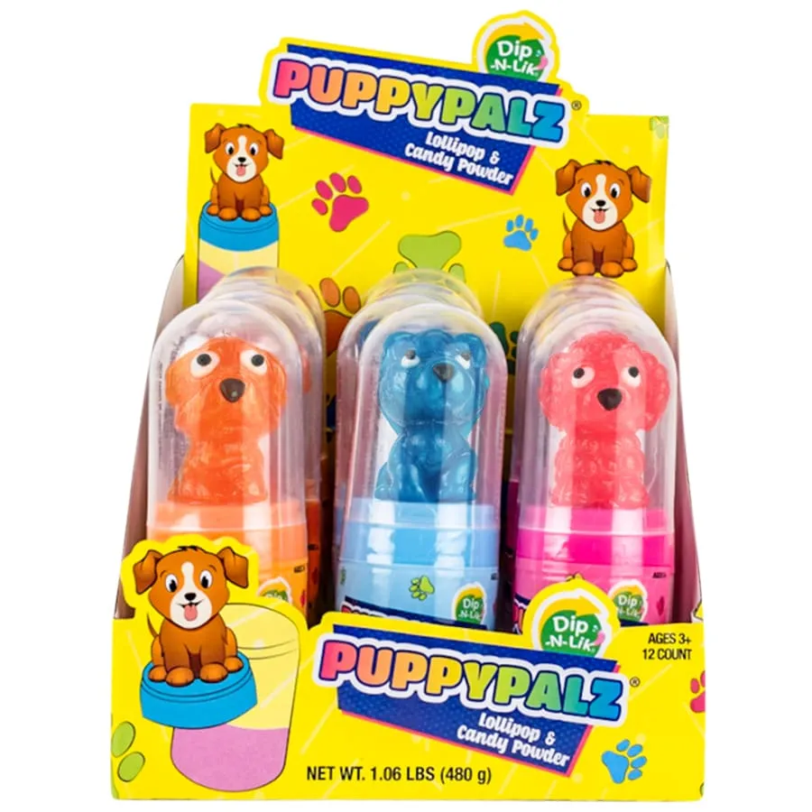 Puppy Palz Dip-N-Lik Lollipop Candy: 12-Piece Display - Image 4