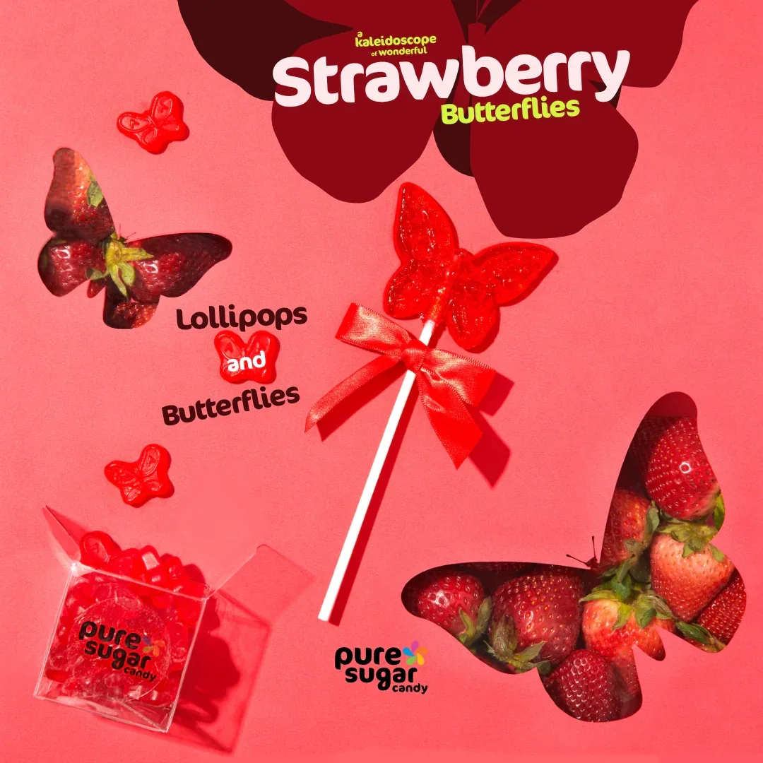 Pure Sugar Butterfly Lollipops - Image 2
