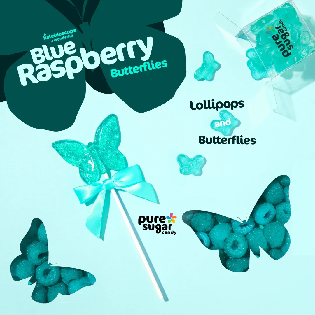 Pure Sugar Butterfly Lollipops - Image 3